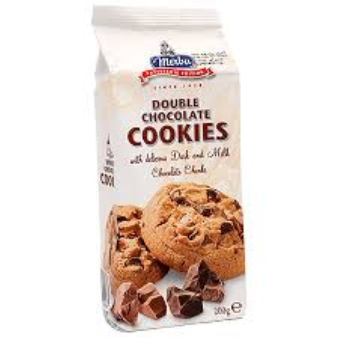 MERBA P.E DOUBLE CHOCOLATE COOKIES 200G